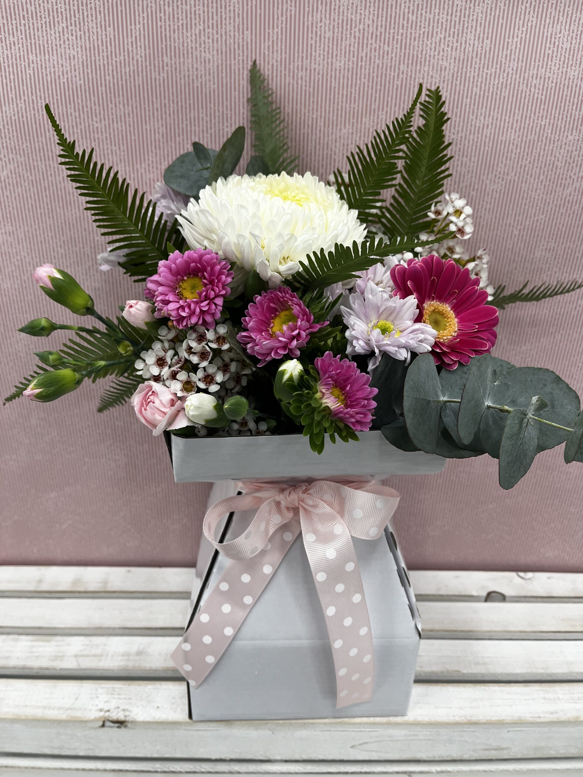 *Mod Box Arrangement Campbell & Bradley Flowers